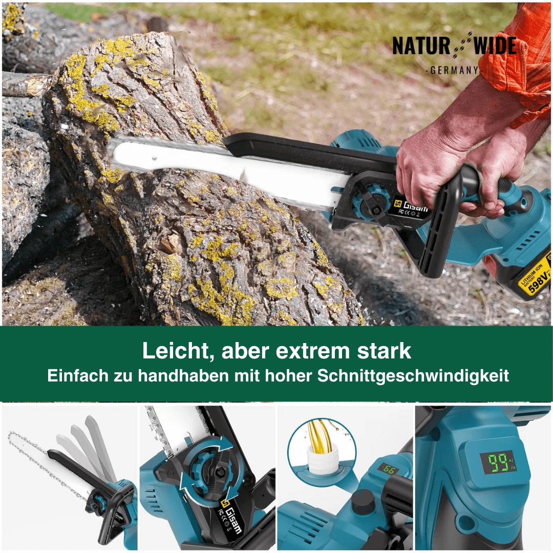 Akku-Hochentaster 4-in-1 mit Astschere, 2,4 m – Ansicht 15