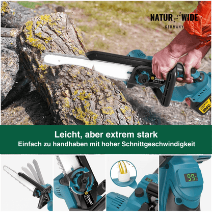 Akku-Hochentaster 4-in-1 mit Astschere, 2,4 m – Ansicht 15