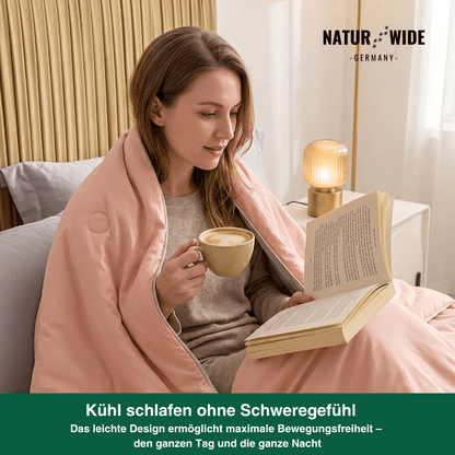 Kühlende Sommerdecke aus Ice Silk, doppelseitig – Ansicht 3