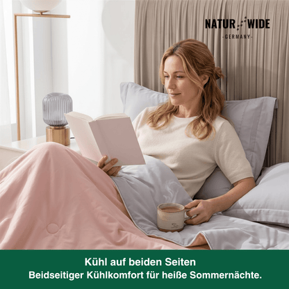 Kühlende Sommerdecke aus Ice Silk, doppelseitig – Ansicht 6
