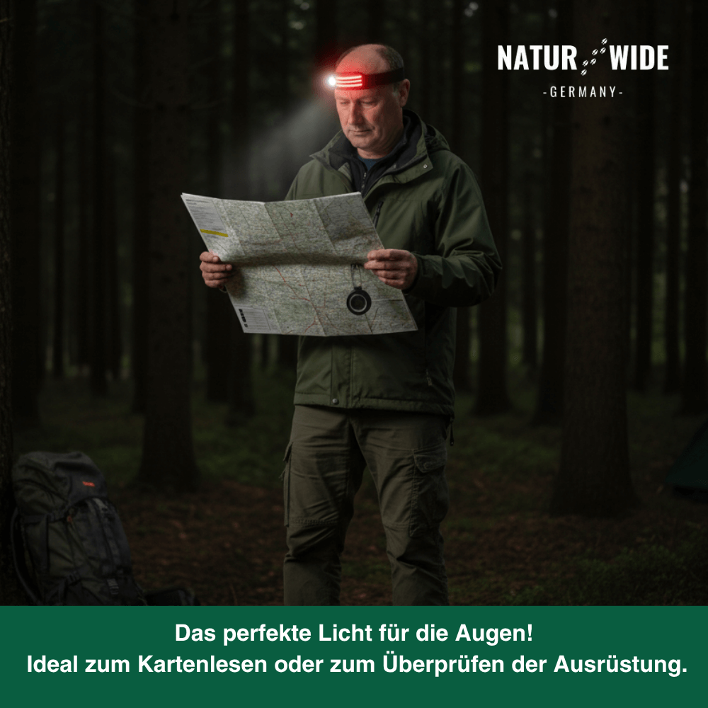 Stirnlampe mit 230°-Licht und Bewegungssensor – Ansicht 12