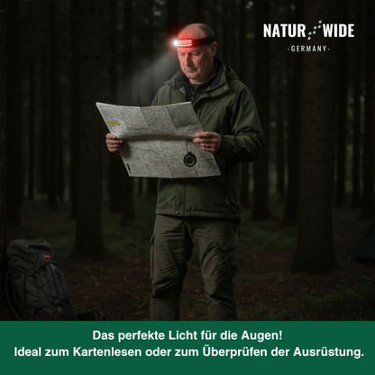 Stirnlampe mit 230°-Licht und Bewegungssensor – Ansicht 12