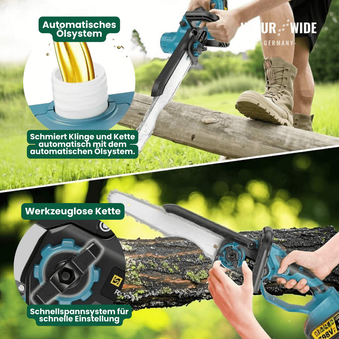 Akku-Hochentaster 4-in-1 mit Astschere, 2,4 m – Ansicht 18