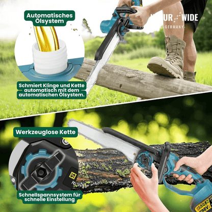 Akku-Hochentaster 4-in-1 mit Astschere, 2,4 m – Ansicht 18