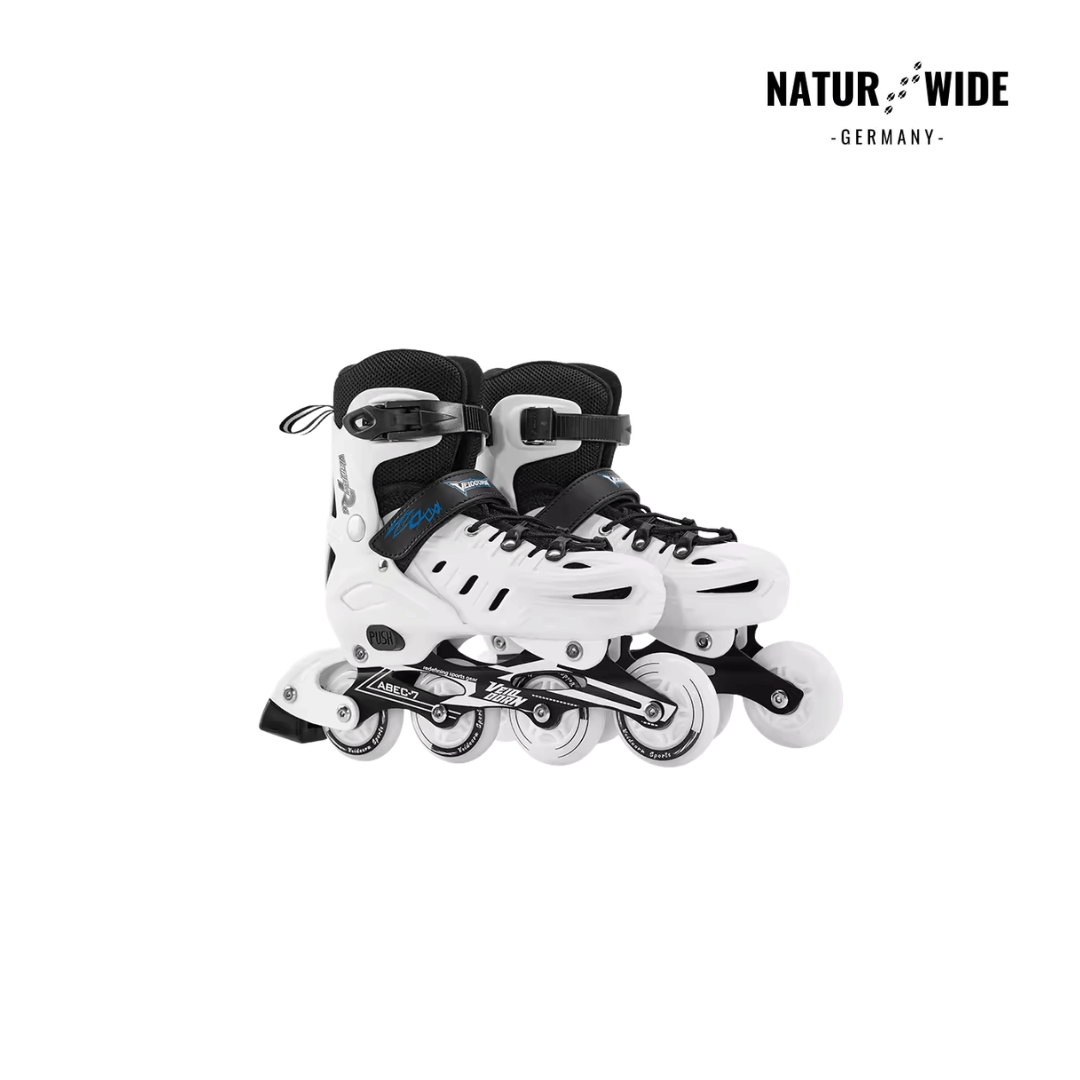 Größenverstellbare Inline Skates mit LED-Rollen – Ansicht 3