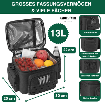 Robuste Kühltasche, isoliert für warm und kalt – Ansicht 12