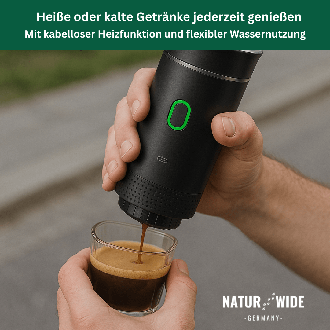 Akku-Espressomaschine für Kapseln & Pulver – Ansicht 3