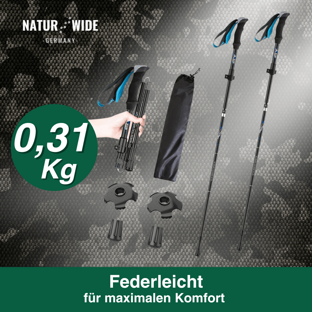 TrekMaster Wanderstöcke, Alu, verstellbar – Ansicht 12