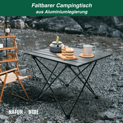 Faltbarer Camping-Tisch aus Aluminium, 2 Größen – Ansicht 8