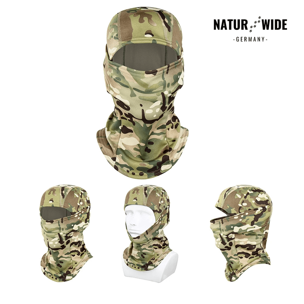 Fleece-Sturmhaube winddicht, auch unter Helm – Ansicht 9