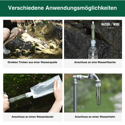Mini-Wasserfilter für Camping, Wandern & Notfall – Ansicht 11