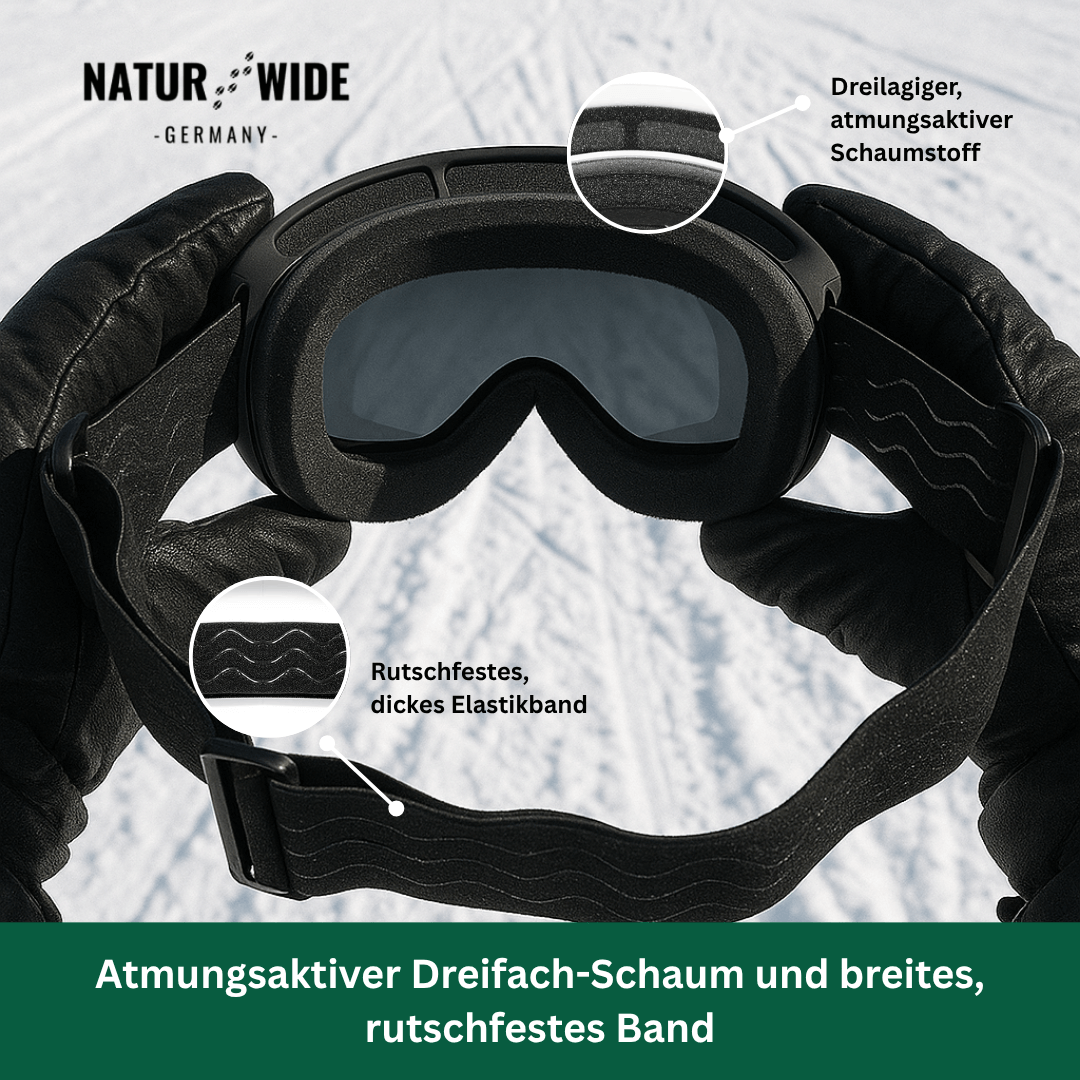 Skixpert Pro Skibrille, UV400 & Anti-Fog – Ansicht 2