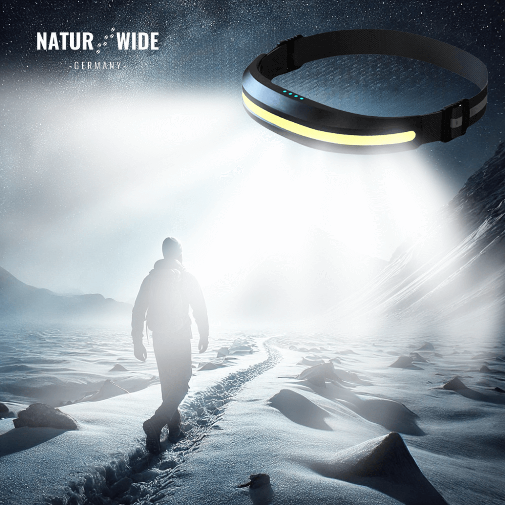 Stirnlampe Pro mit 400 Lumen, USB-C, Rotlicht – Ansicht 23