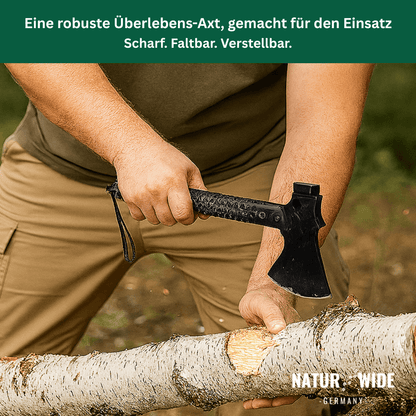 Multifunktions-Axt mit verlängerbarem Griff – Ansicht 2