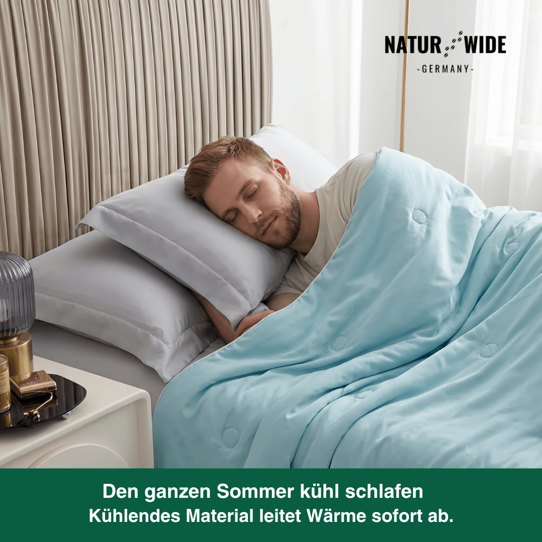 Kühlende Sommerdecke aus Ice Silk, doppelseitig – Ansicht 8