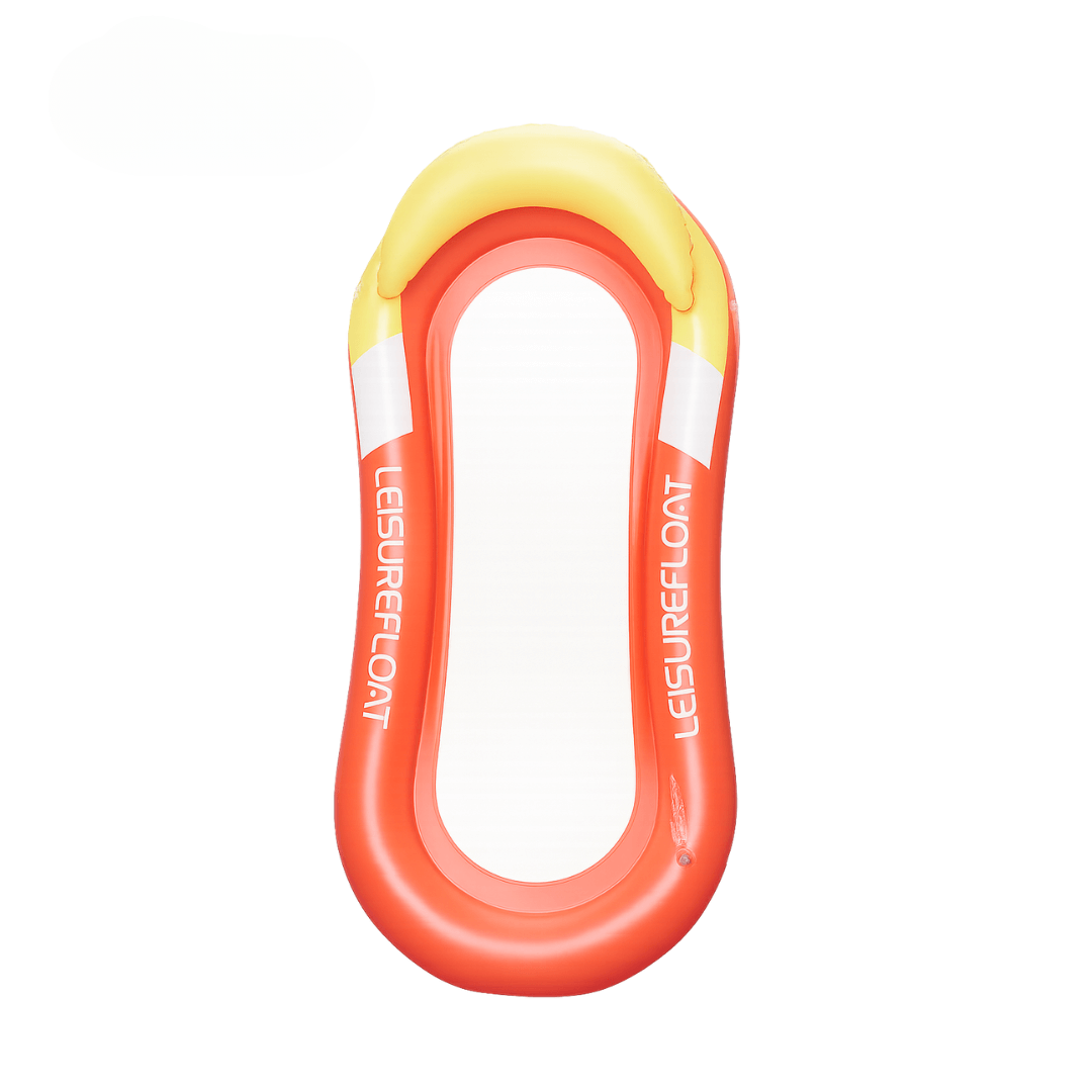 Aufblasbare Wasserhängematte für Pool & See – Orange