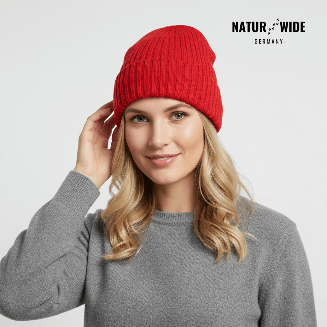 Strickmütze mit Umschlag, unisex, 14 Farben – Ansicht 3