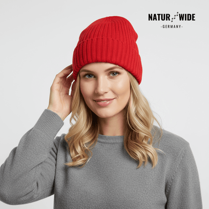Strickmütze mit Umschlag, unisex, 14 Farben – Ansicht 3