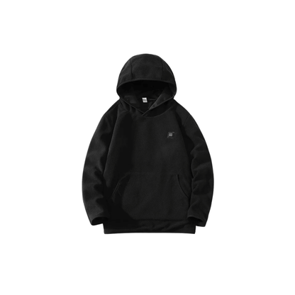 USB beheizter Hoodie mit Reißverschluss, unisex – Schwarz
