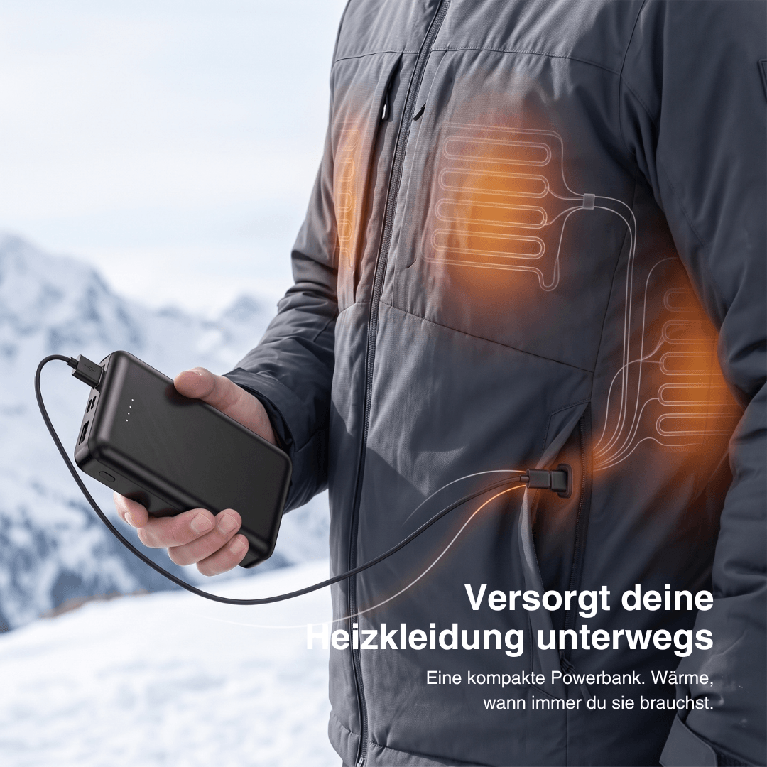 Powerbank 5.000 mAh für beheizte Kleidung – Ansicht 4