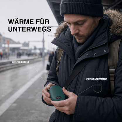 Handwärmer wiederaufladbar, beidseitig, 5200 mAh – Ansicht 7