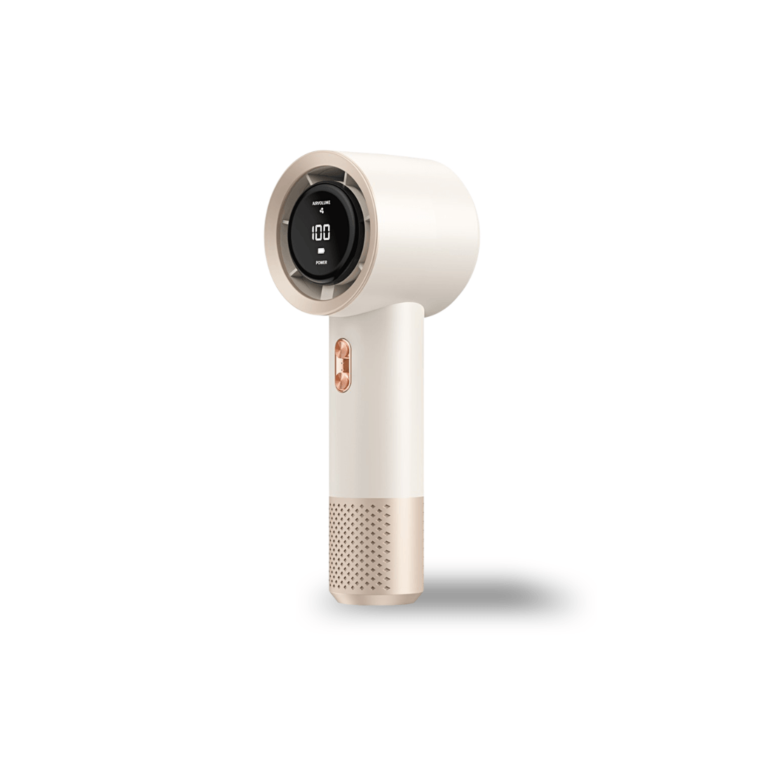 Hand-Ventilator mit 199 Stufen und USB-C – Beige