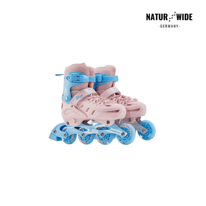 Größenverstellbare Inline Skates mit LED-Rollen – Ansicht 2