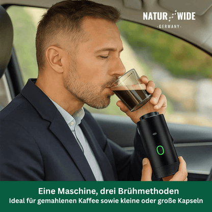 Akku-Espressomaschine für Kapseln & Pulver – Ansicht 2