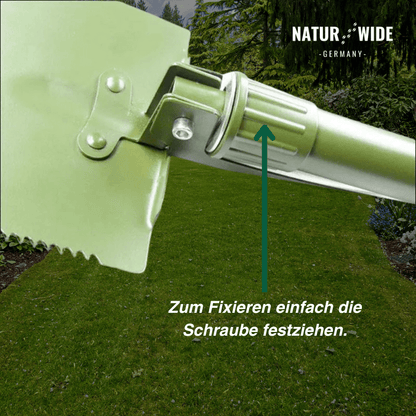Klappspaten aus Karbonstahl mit Tasche – Ansicht 2