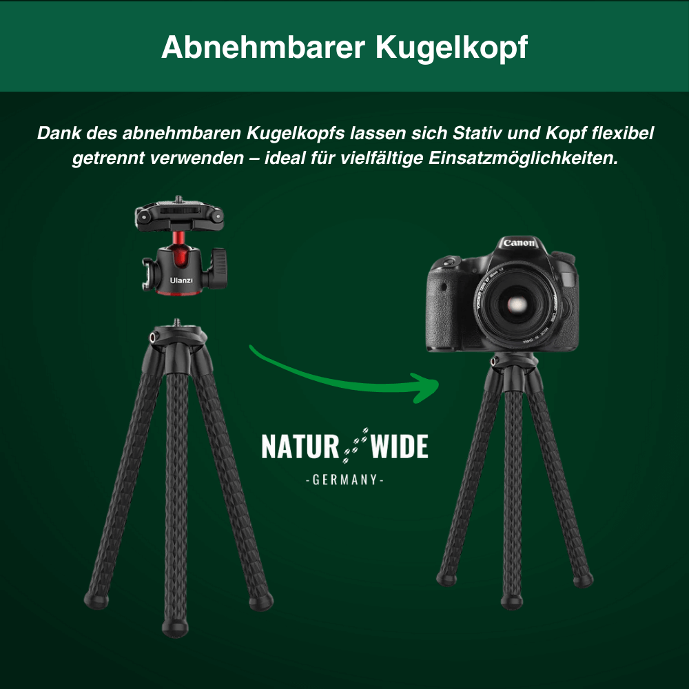 Flexibles Octopus-Stativ für Handy und Kamera – Ansicht 10
