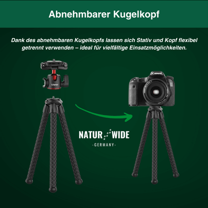 Flexibles Octopus-Stativ für Handy und Kamera – Ansicht 10