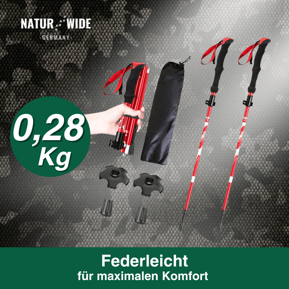 TrekMaster Wanderstöcke, Alu, verstellbar – Ansicht 9
