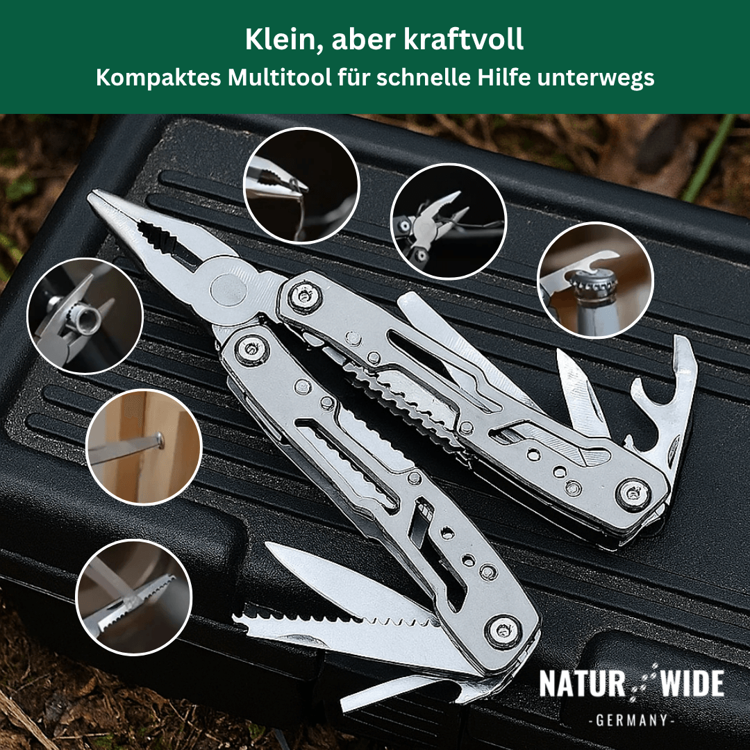 Multi-Tool aus Edelstahl, 14 Funktionen – Ansicht 4