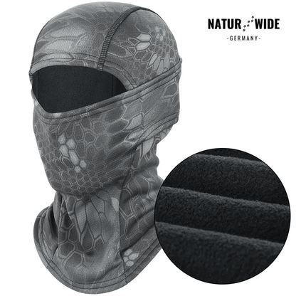 Fleece-Sturmhaube winddicht, auch unter Helm – Ansicht 11