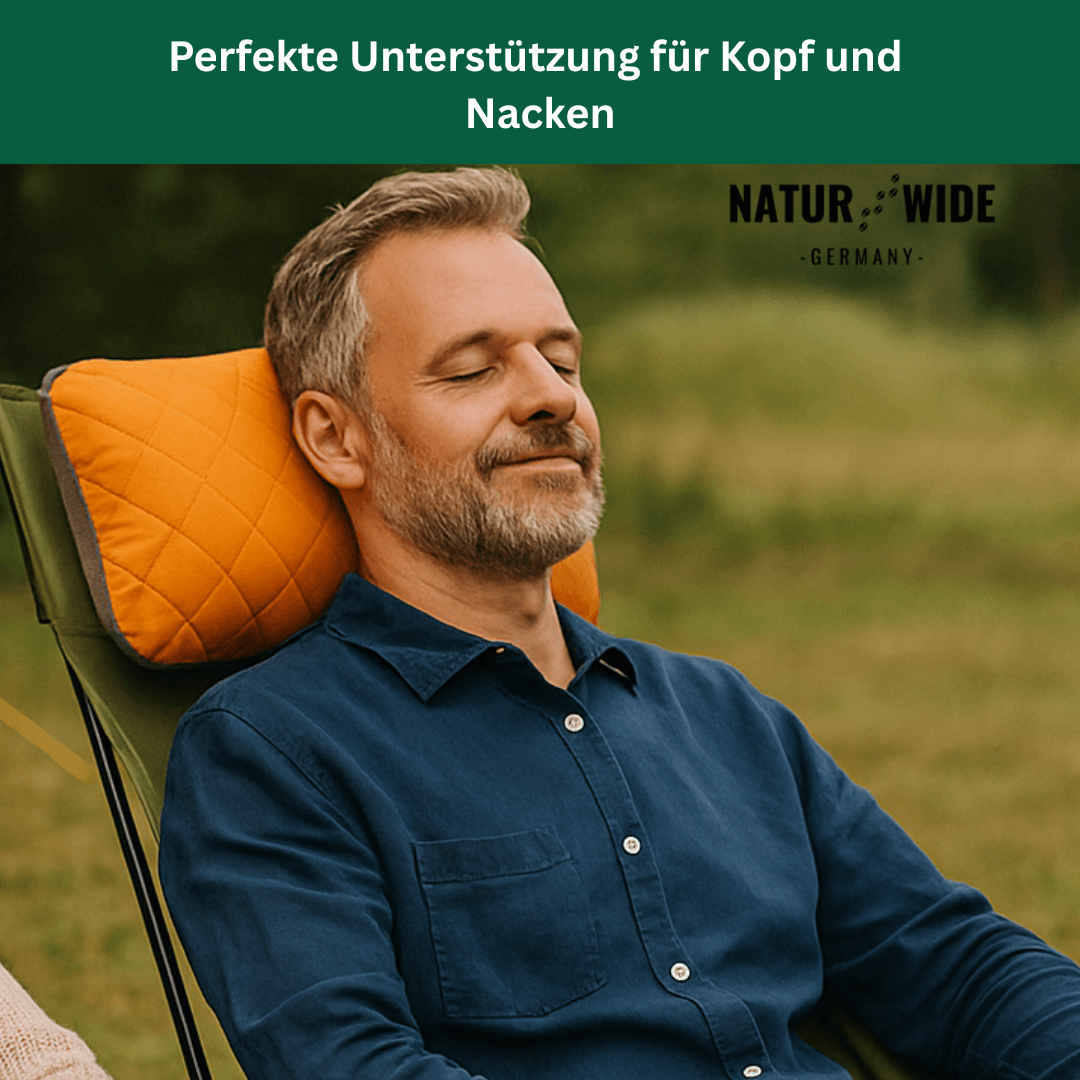 Aufblasbares Reisekissen mit Befestigungsgurt – Ansicht 4