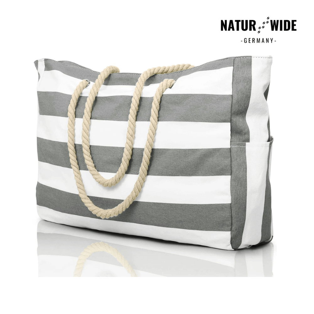 Strandtasche mit Reißverschluss, 50 × 35 cm – Ansicht 11