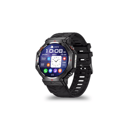 Outdoor-Smartwatch mit GPS, AMOLED & 10 ATM – Schwarz