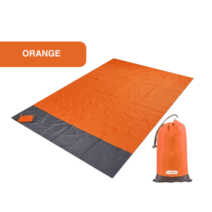 Wasserdichte Picknickdecke & Stranddecke – Orange