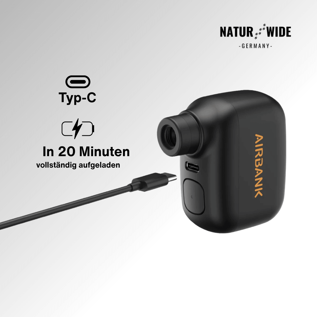 Elektrische Mini-Fahrradpumpe, 6,9 bar, 93 g – Ansicht 8