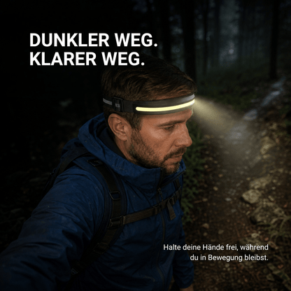 Stirnlampe Pro mit 400 Lumen, USB-C, Rotlicht – Ansicht 32