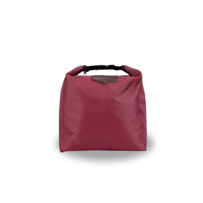 Isolierte Lunchtasche für Büro & Schule – Weinrot