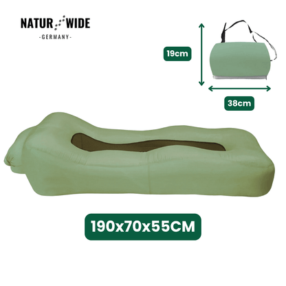 Aufblasbares Sofa-Luftbett ohne Pumpe, 200 kg – Ansicht 11