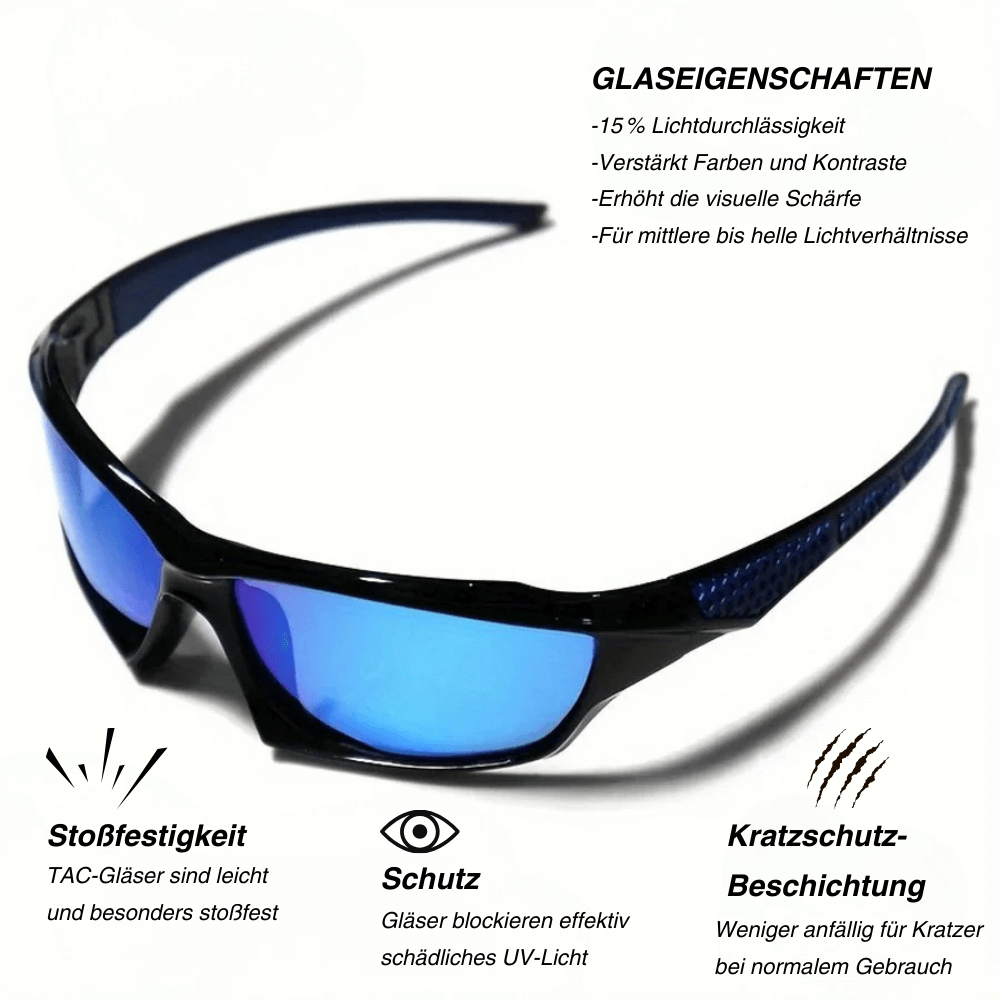 Polarisierte Sportsonnenbrille mit UV400-Schutz – Ansicht 6
