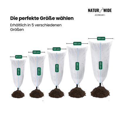 Winterschutz-Haube für Pflanzen mit Zipper – Ansicht 8