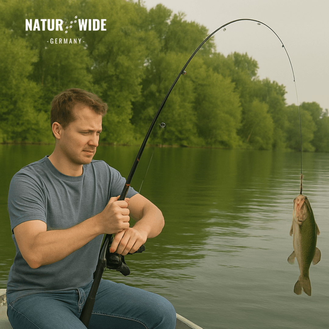 Angelset mit Carbonrute & Baitcaster, 2,4 m – Ansicht 2
