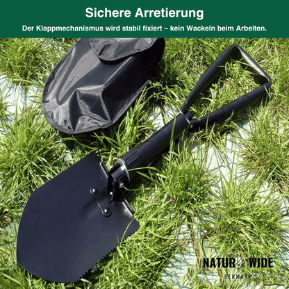Klappspaten aus Karbonstahl mit Tasche – Ansicht 8