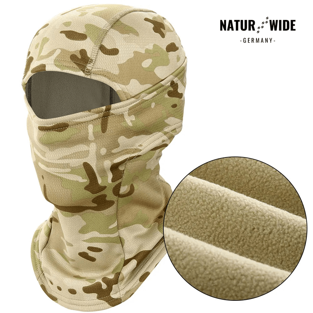 Fleece-Sturmhaube winddicht, auch unter Helm – Ansicht 10