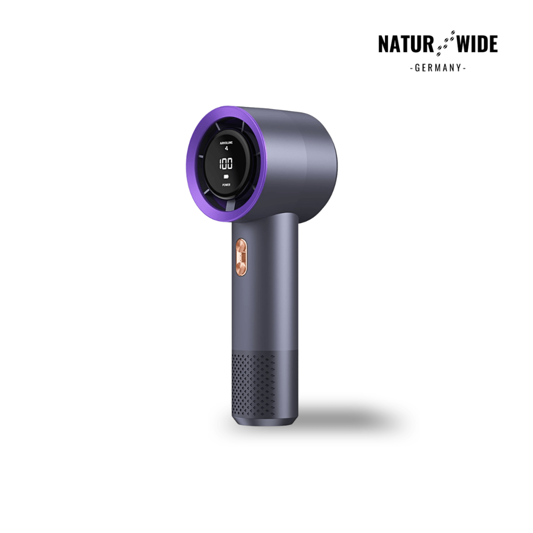 Hand-Ventilator mit 199 Stufen und USB-C – Ansicht 3
