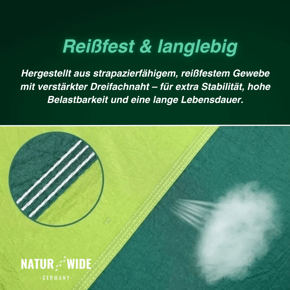 Camping-Hängematte mit Moskitonetz, bis 200 kg – Ansicht 2
