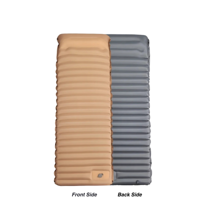 Festival-Isomatte Pro mit Kissen & Fußpumpe – Beige